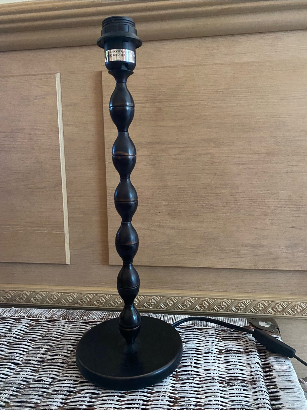 Vintage IKEA Copper Bobbin Table Lamp - 18" Accent Decor